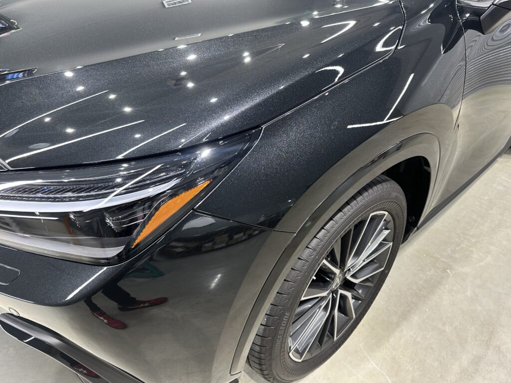 レクサスNX２５０・鏡面磨き作業+セラミックコーティング+遮熱カーフィルム施工事例　高岡市S様