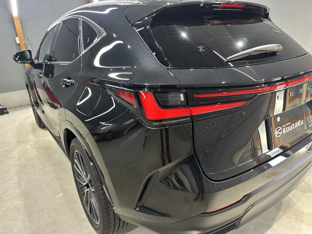 レクサスNX２５０・鏡面磨き作業+セラミックコーティング+遮熱カーフィルム施工事例　高岡市S様