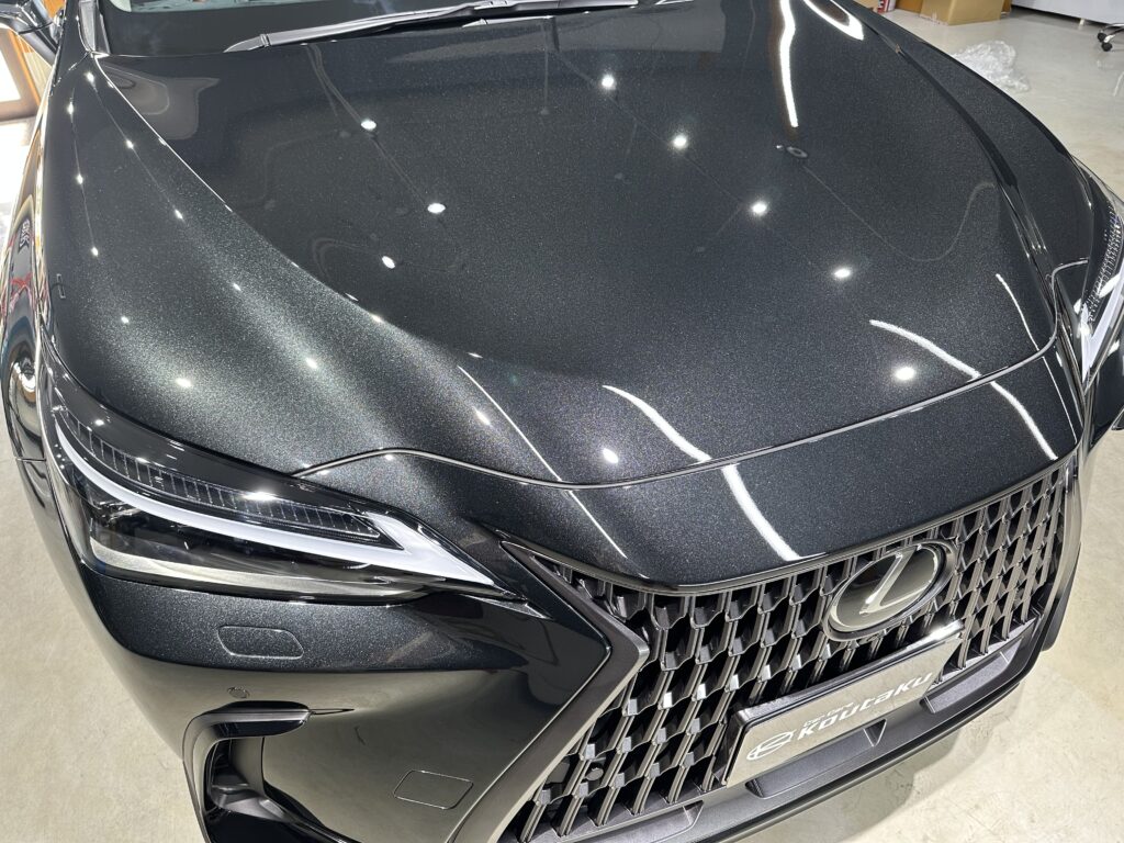 レクサスNX２５０・鏡面磨き作業+セラミックコーティング+遮熱カーフィルム施工事例　高岡市S様