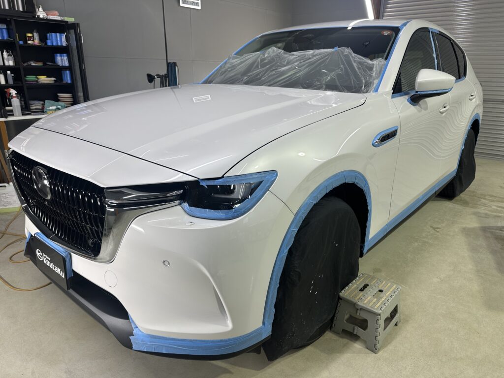 マツダCX-60・鏡面磨き作業+セラミックコーティング施工事例　富山市H様