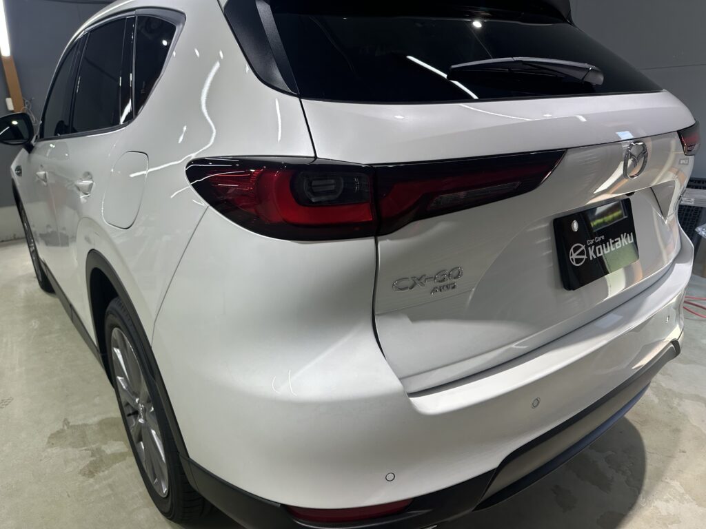 マツダCX-60・鏡面磨き作業+セラミックコーティング施工事例　富山市H様