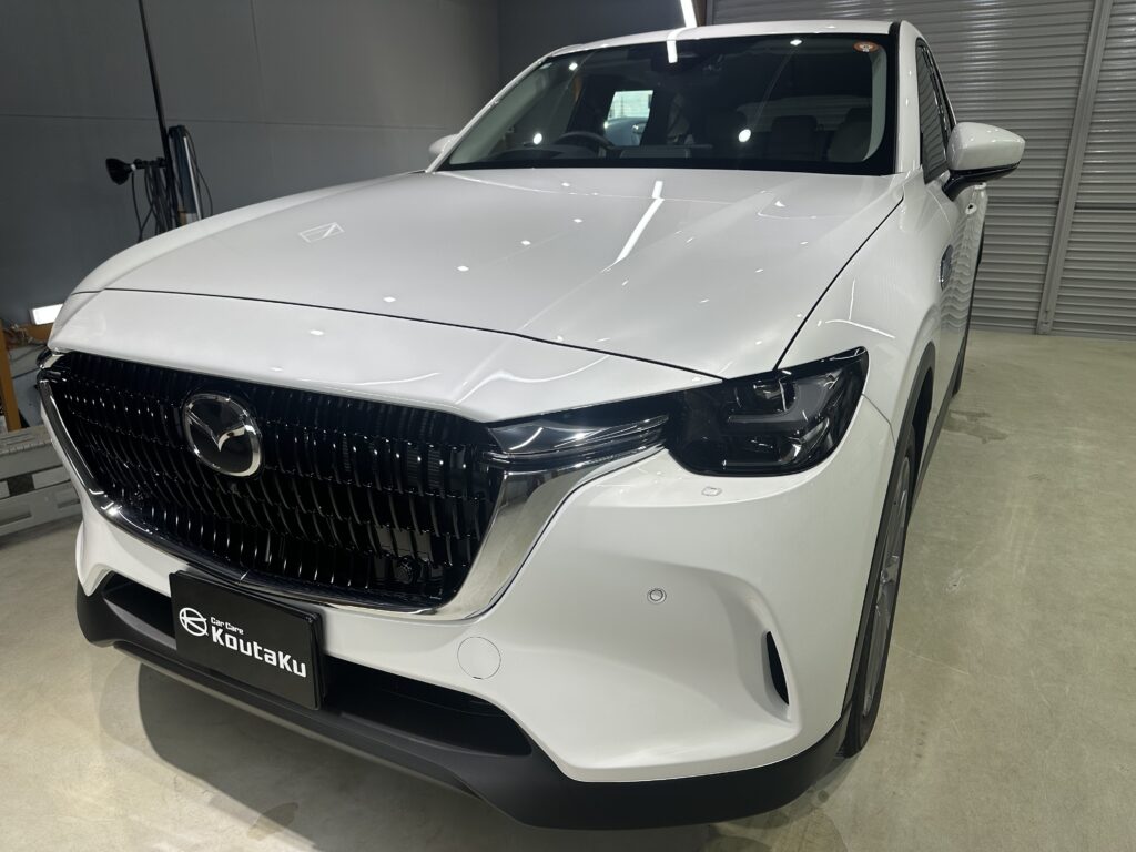 マツダCX-60・鏡面磨き作業+セラミックコーティング施工事例　富山市H様