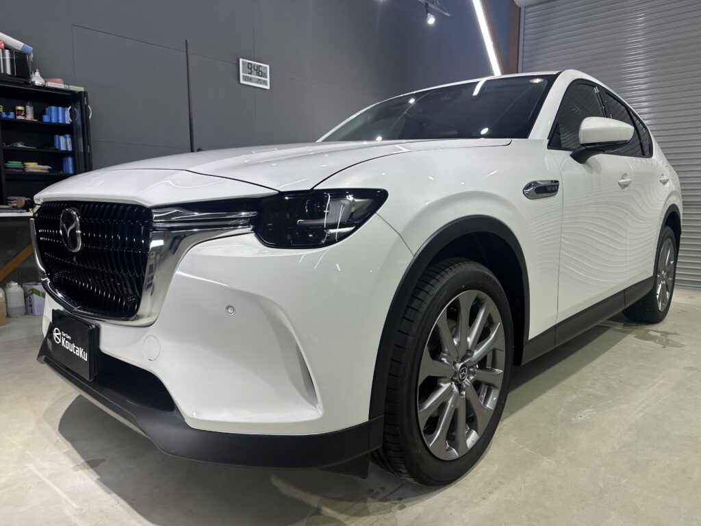 マツダCX-60・鏡面磨き作業+セラミックコーティング施工事例　富山市H様