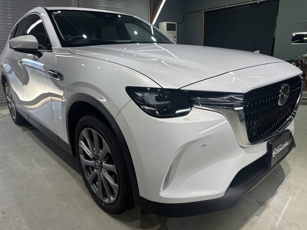 マツダCX-60・鏡面磨き作業+セラミックコーティング施工事例　富山市H様