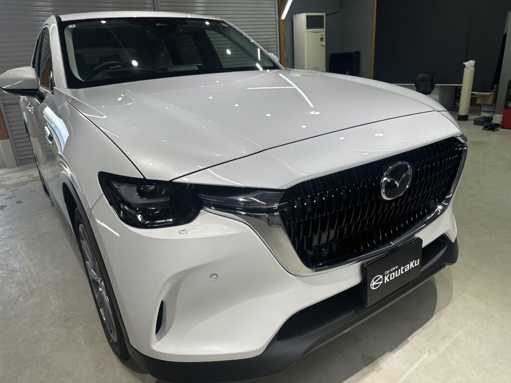マツダCX-60・鏡面磨き作業+セラミックコーティング施工事例　富山市H様
