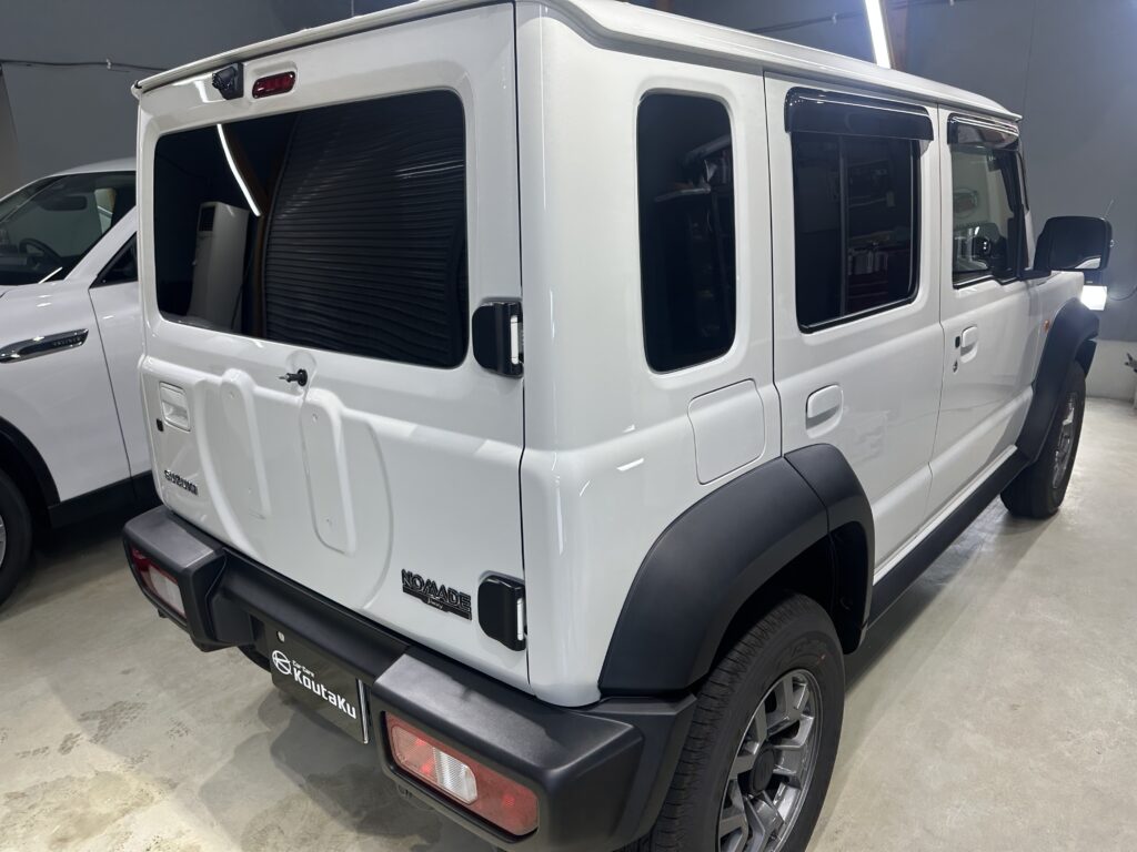 スズキジムニーノマド・鏡面磨き作業+セラミックコーティング施工事例　中新川郡Ｔ様