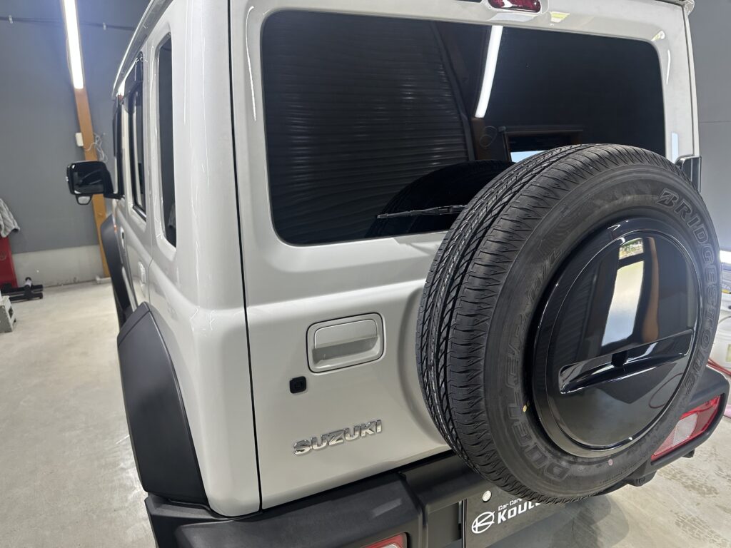スズキジムニーノマド・鏡面磨き作業+セラミックコーティング施工事例　中新川郡Ｔ様