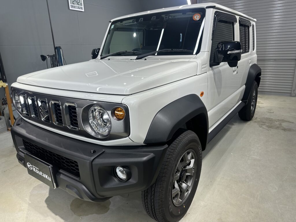 スズキジムニーノマド・鏡面磨き作業+セラミックコーティング施工事例　中新川郡Ｔ様