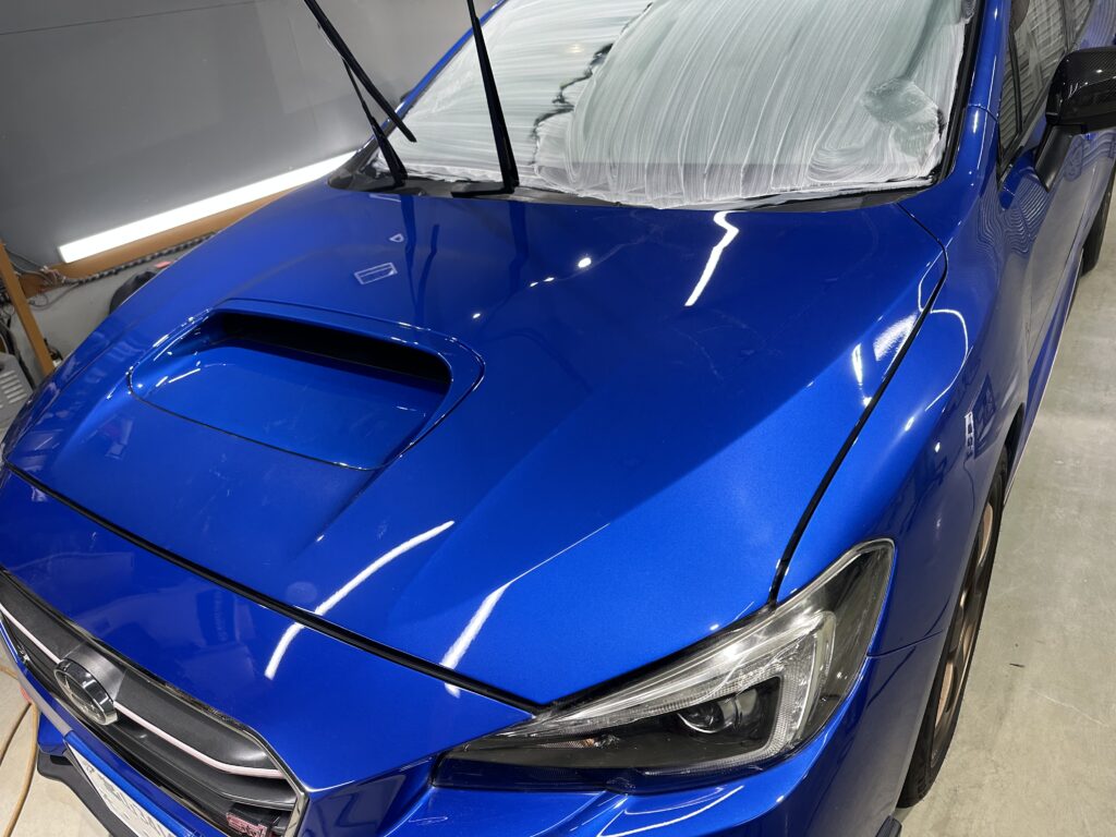 スバル・レヴォーグ・鏡面磨き作業+セラミックコーティング施工事例　中新川郡S様