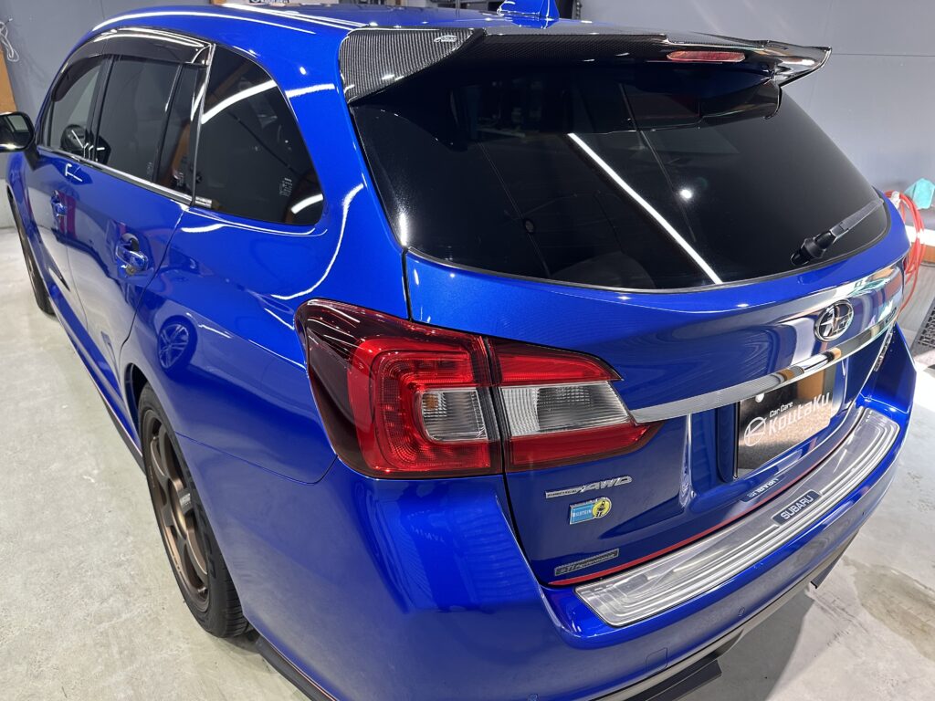 スバル・レヴォーグ・鏡面磨き作業+セラミックコーティング施工事例　中新川郡S様