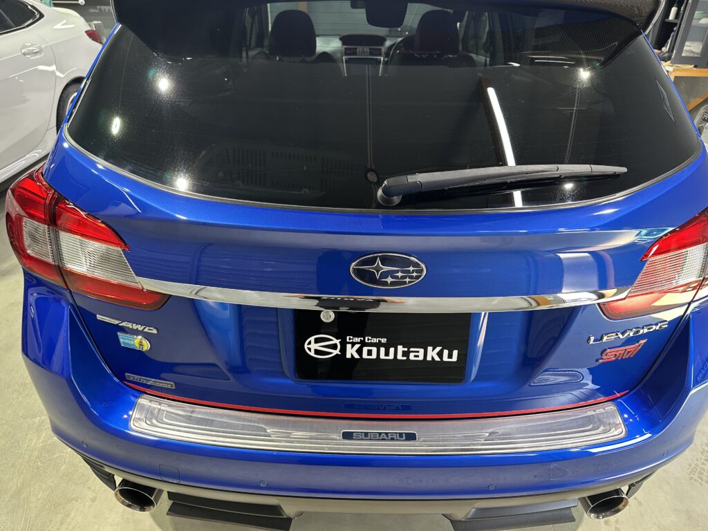 スバル・レヴォーグ・鏡面磨き作業+セラミックコーティング施工事例　中新川郡S様