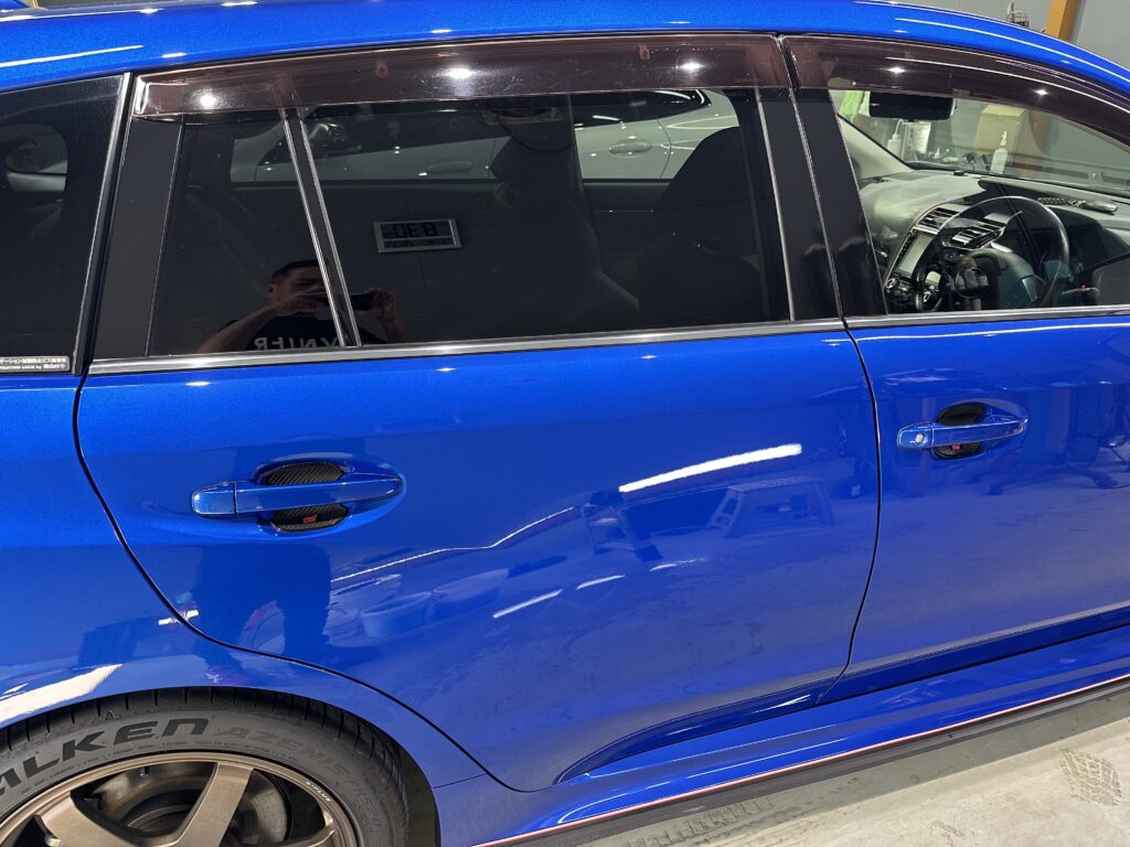 スバル・レヴォーグ・鏡面磨き作業+セラミックコーティング施工事例　中新川郡S様