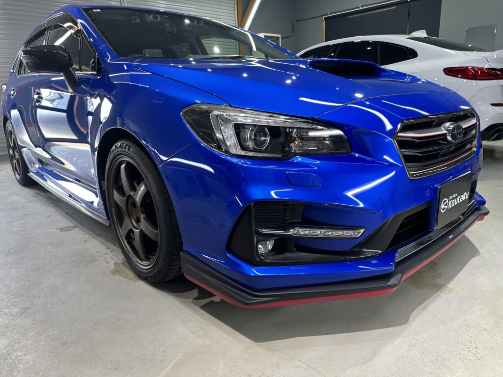 スバル・レヴォーグ・鏡面磨き作業+セラミックコーティング施工事例　中新川郡S様