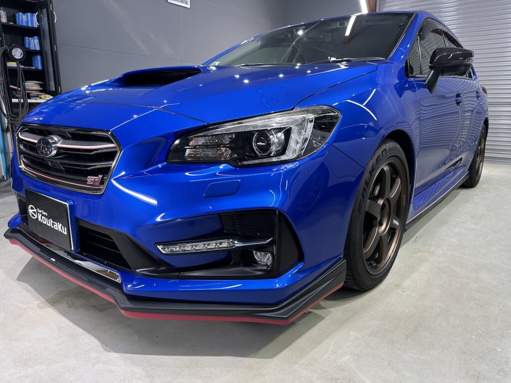 スバル・レヴォーグ・鏡面磨き作業+セラミックコーティング施工事例　中新川郡S様