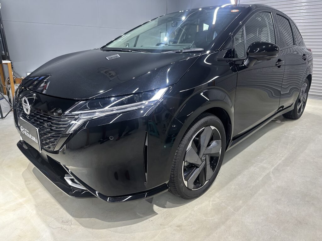 日産・ノートオーラ・鏡面磨き作業+セラミックコーティング施工事例　富山市Ｉ様