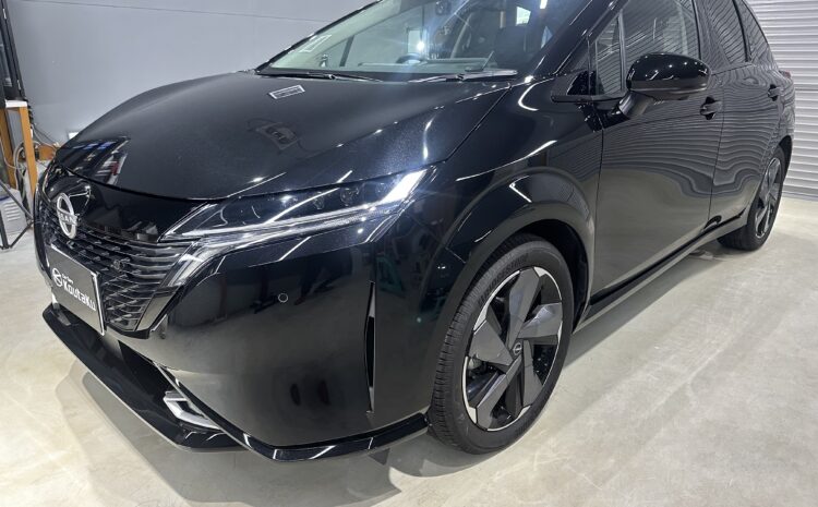 日産・ノートオーラ・鏡面磨き作業+セラミックコーティング施工事例　富山市Ｉ様