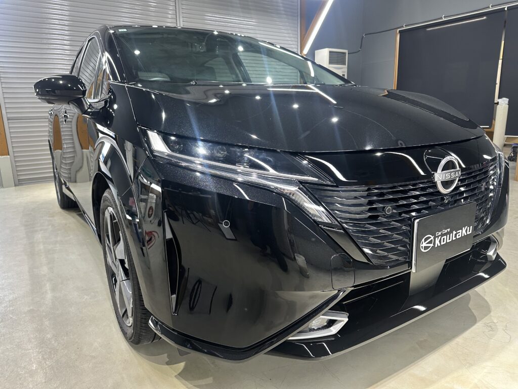 日産・ノートオーラ・鏡面磨き作業+セラミックコーティング施工事例　富山市Ｉ様