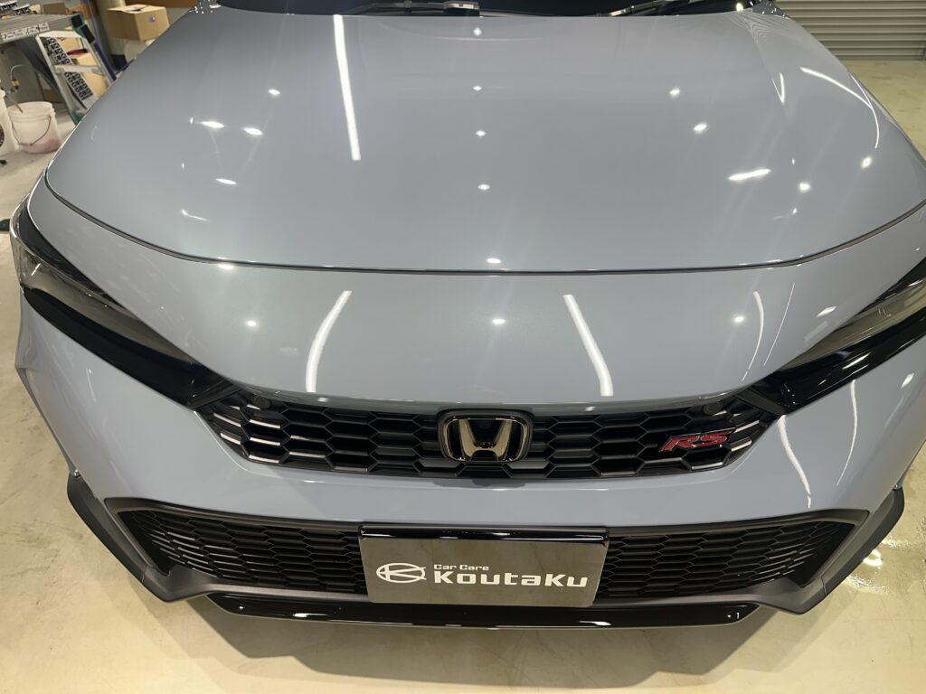 ホンダ・シビック・鏡面磨き作業+セラミックコーティング施工事例　富山市Ｉ様