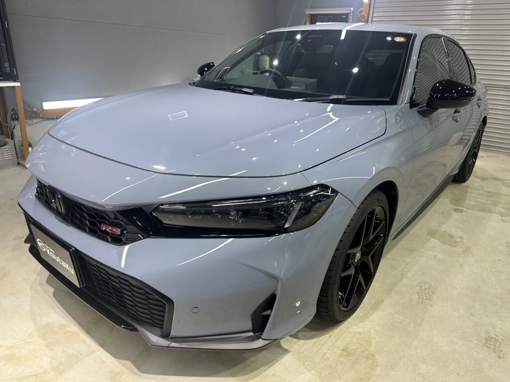 ホンダ・シビック・鏡面磨き作業+セラミックコーティング施工事例　富山市Ｉ様