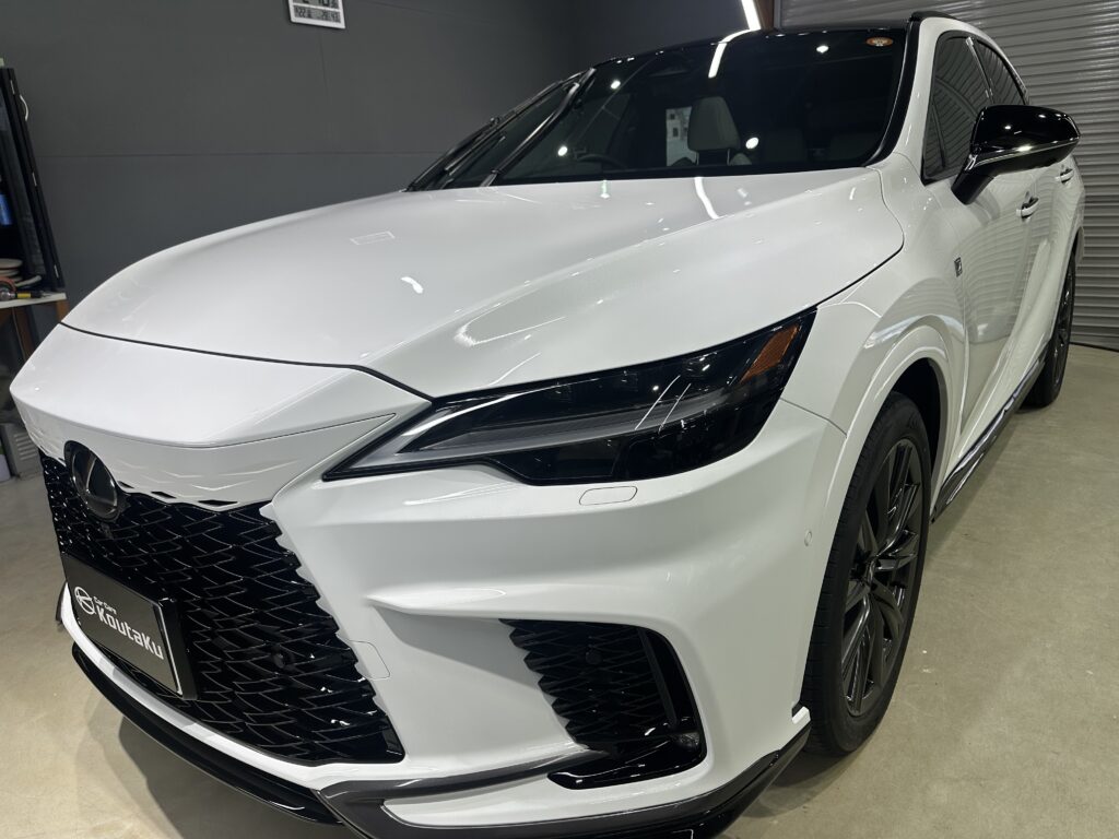 レクサス・RX350・鏡面磨き作業+セラミックコーティング施工事例　魚津市Ａ様