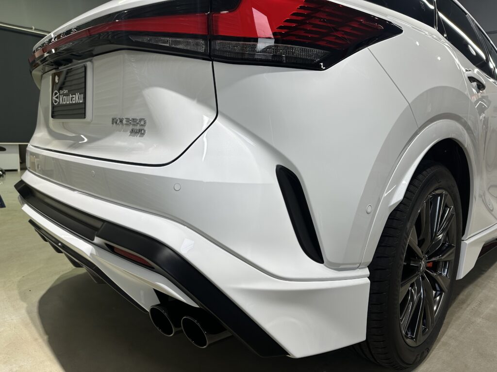 レクサス・RX350・鏡面磨き作業+セラミックコーティング+遮熱カーフィルム施工事例　氷見市Ｔ様
