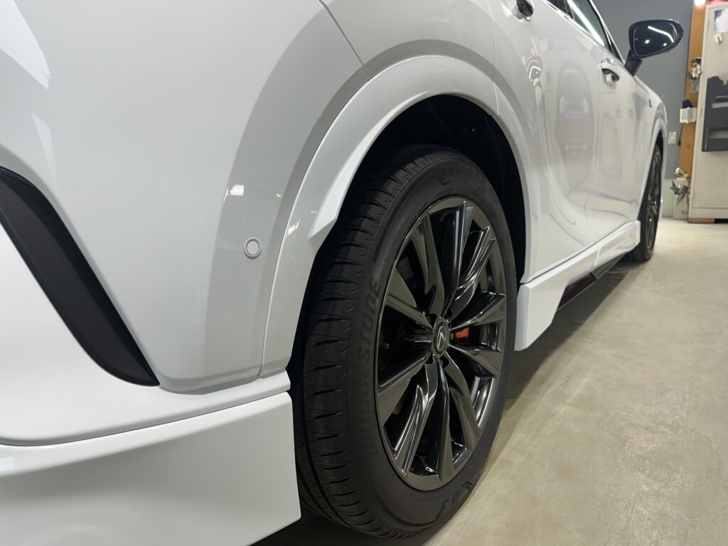 レクサス・RX350・鏡面磨き作業+セラミックコーティング+遮熱カーフィルム施工事例　氷見市Ｔ様