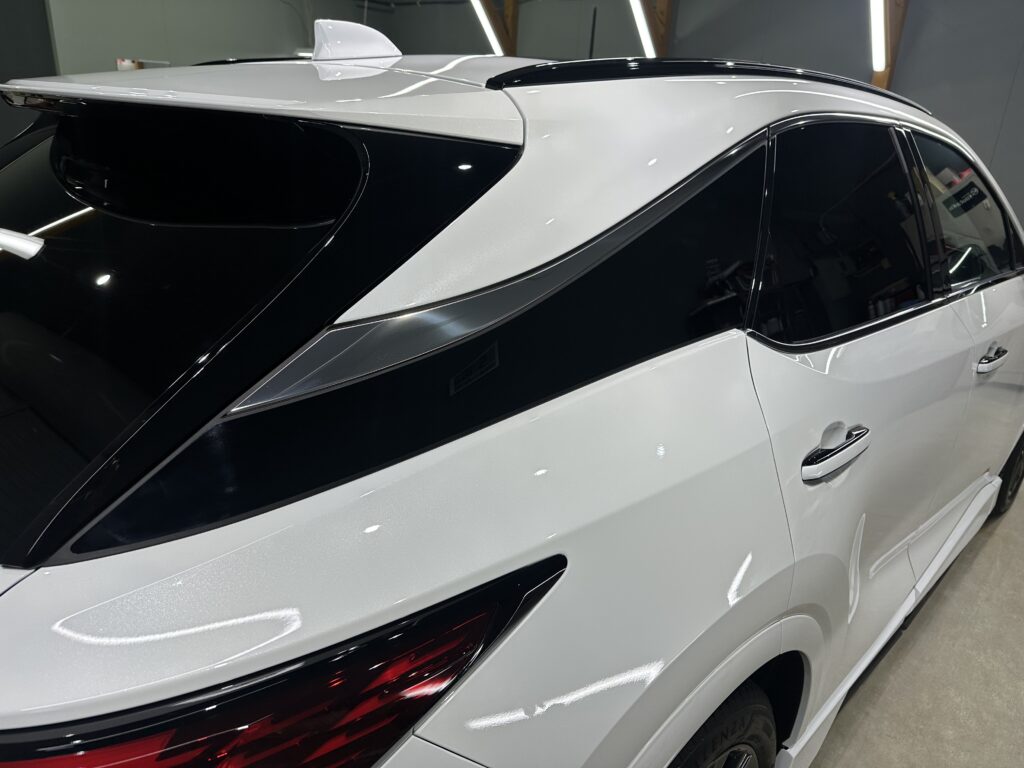 レクサス・RX350・鏡面磨き作業+セラミックコーティング+遮熱カーフィルム施工事例　氷見市Ｔ様