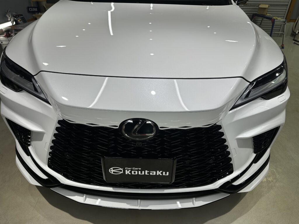 レクサス・RX350・鏡面磨き作業+セラミックコーティング+遮熱カーフィルム施工事例　氷見市Ｔ様