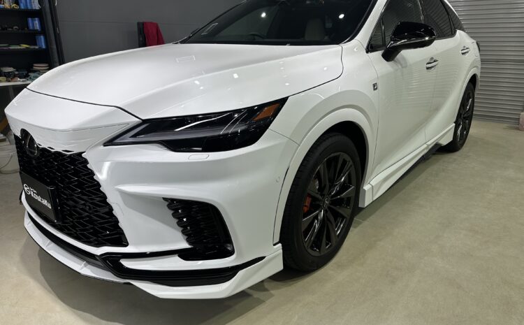 レクサス・RX350・鏡面磨き作業+セラミックコーティング+遮熱カーフィルム施工事例　氷見市Ｔ様