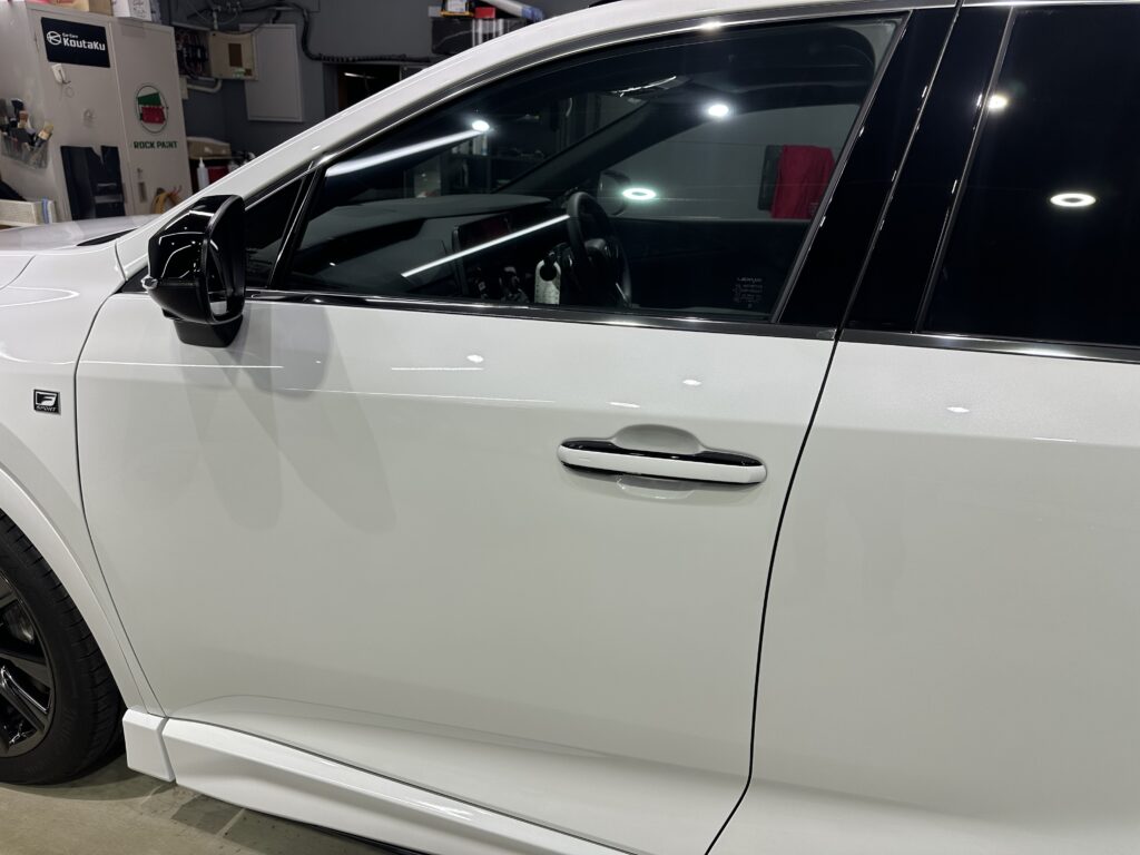 レクサス・RX350・鏡面磨き作業+セラミックコーティング+遮熱カーフィルム施工事例　氷見市Ｔ様