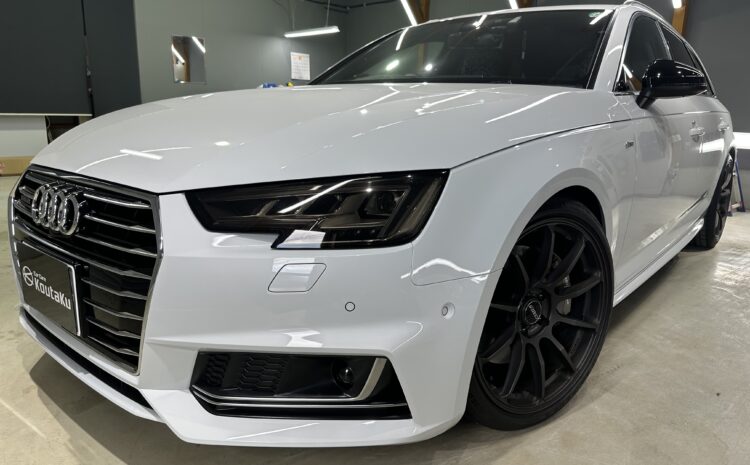 アウディ・Ａ４アバント・遮熱カーフィルム施工事例　　飛騨市N様