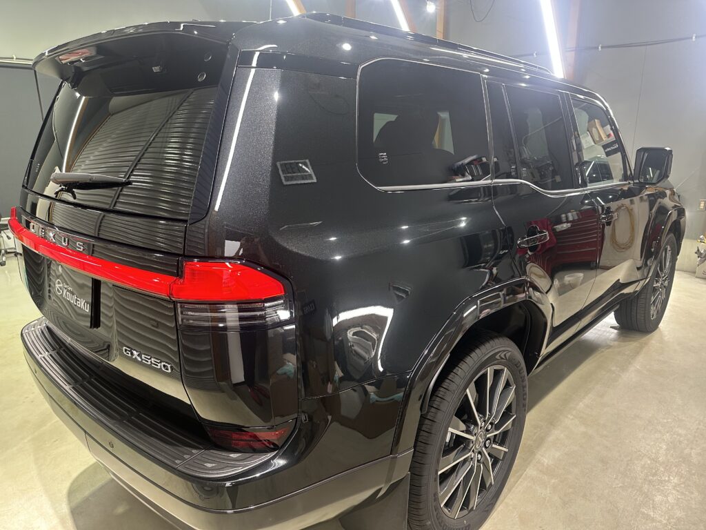 レクサス・GX550・鏡面磨き作業+セラミックコーティング施工事例　中新川郡K様
