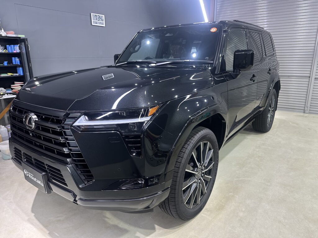 レクサス・GX550・鏡面磨き作業+セラミックコーティング施工事例　中新川郡K様