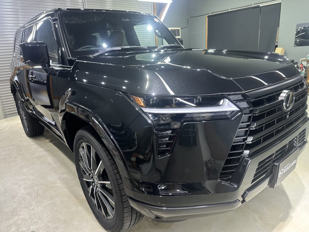 レクサス・GX550・鏡面磨き作業+セラミックコーティング施工事例　中新川郡K様