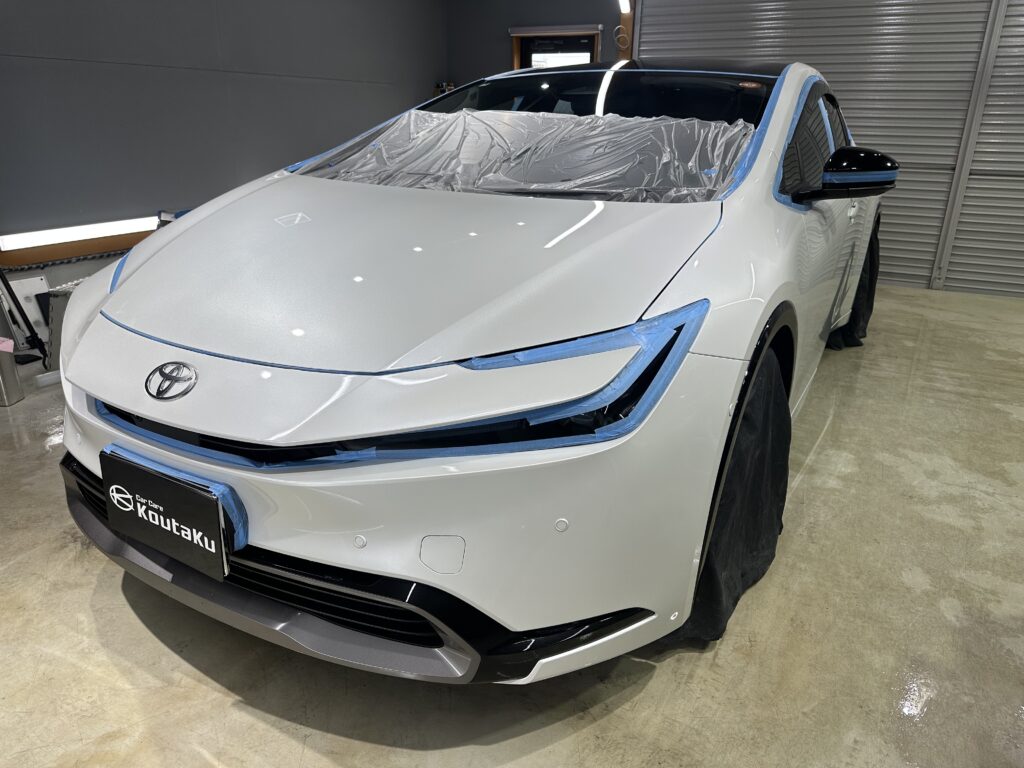 トヨタ・プリウス・鏡面磨き+セラミックコーティング施工事例　富山市H様