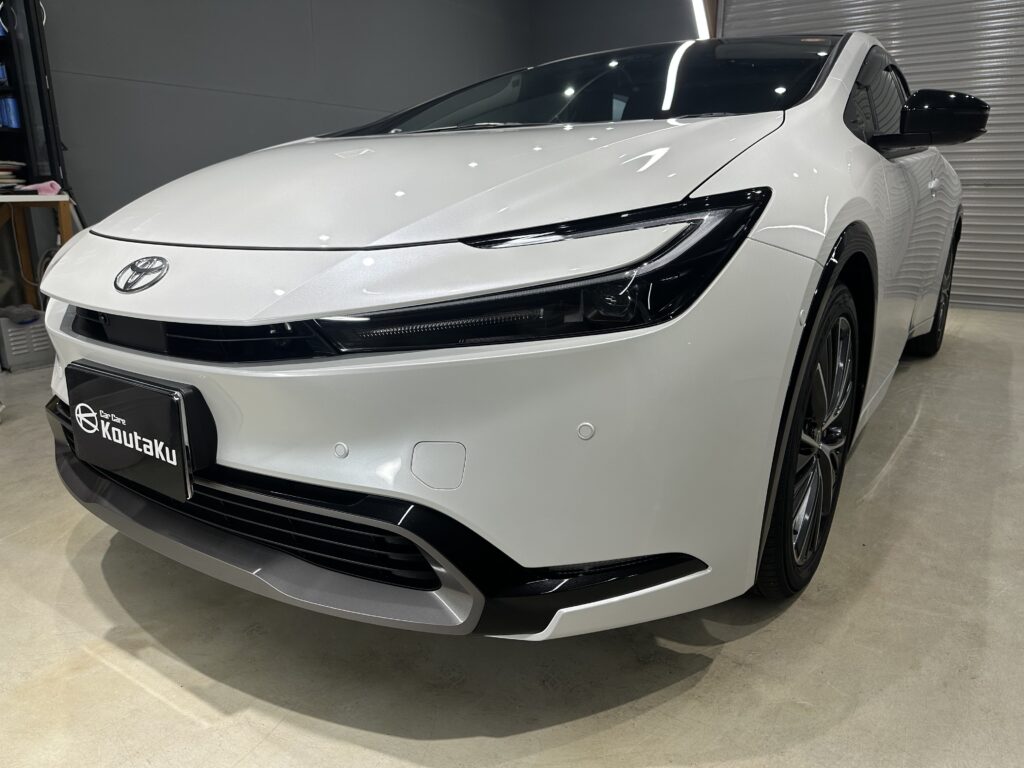 トヨタ・プリウス・鏡面磨き+セラミックコーティング施工事例　富山市H様