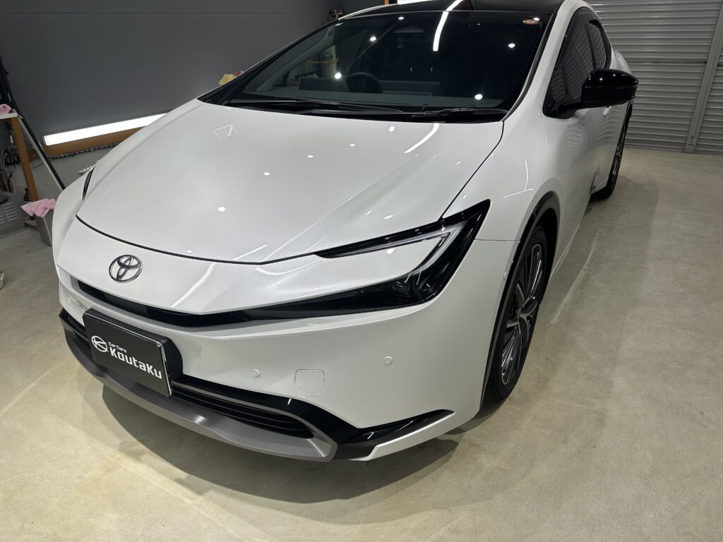 トヨタ・プリウス・鏡面磨き+セラミックコーティング施工事例　富山市H様