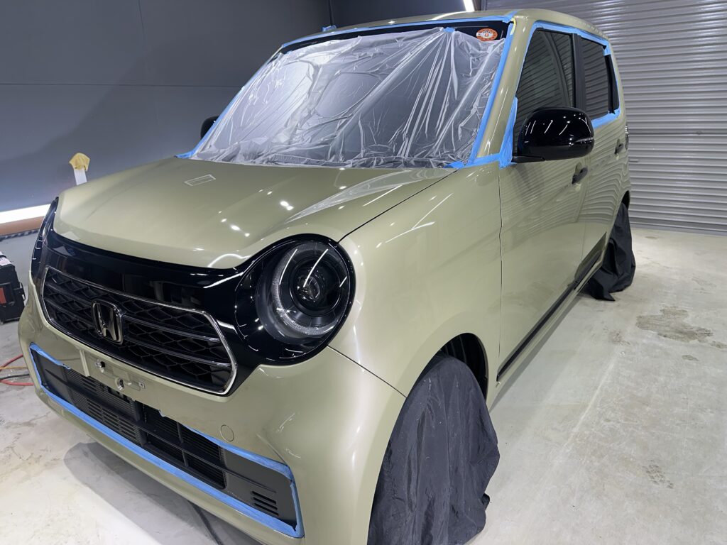 ホンダ・N-ONE・鏡面磨き作業+セラミックコーティング施工事例　富山市S様