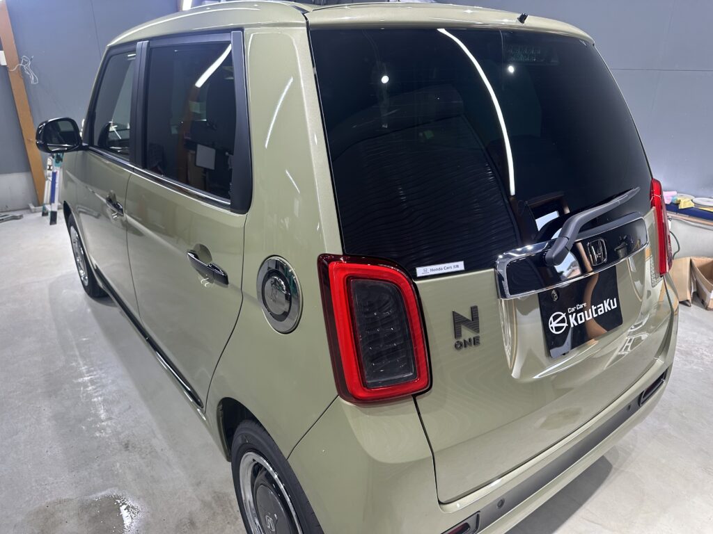 ホンダ・N-ONE・鏡面磨き作業+セラミックコーティング施工事例　富山市S様