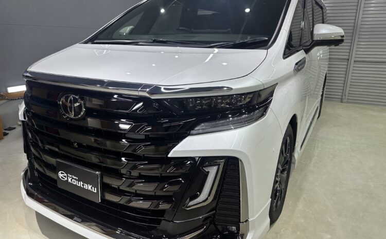 トヨタ・ヴェルファイア・鏡面磨き作業+セラミックコーティング施工事例　富山市Ｅ様