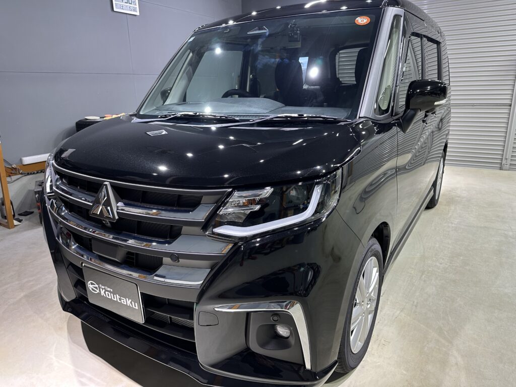 三菱・デリカD２・鏡面磨き作業+セラミックコーティング施工　富山市Ｋ様