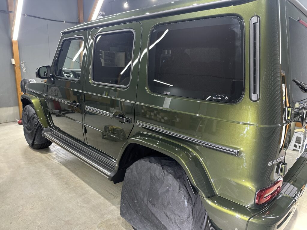 メルセデスベンツ・Ｇ４５０・インテリアコーティング+鏡面磨き作業+セラミックコーティング施工事例　富山市Ｔ様