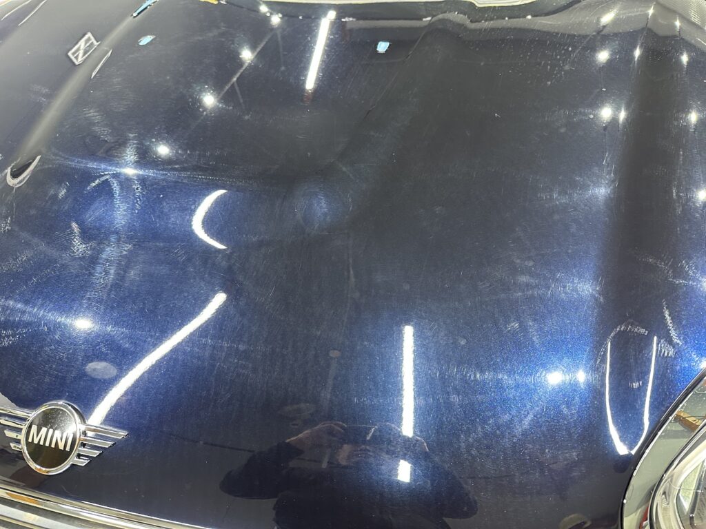 ミニ・クロスオーバー・鏡面磨き作業+セラミックコーティング施工事例　富山市Ｎ様