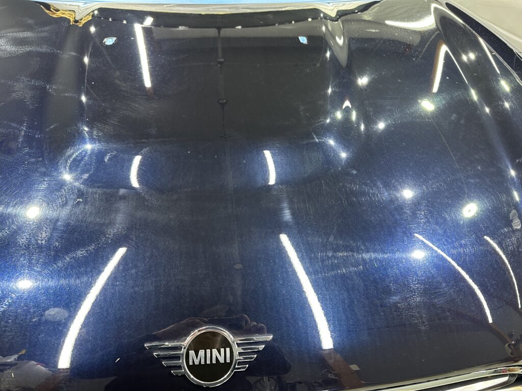 ミニ・クロスオーバー・鏡面磨き作業+セラミックコーティング施工事例　富山市Ｎ様