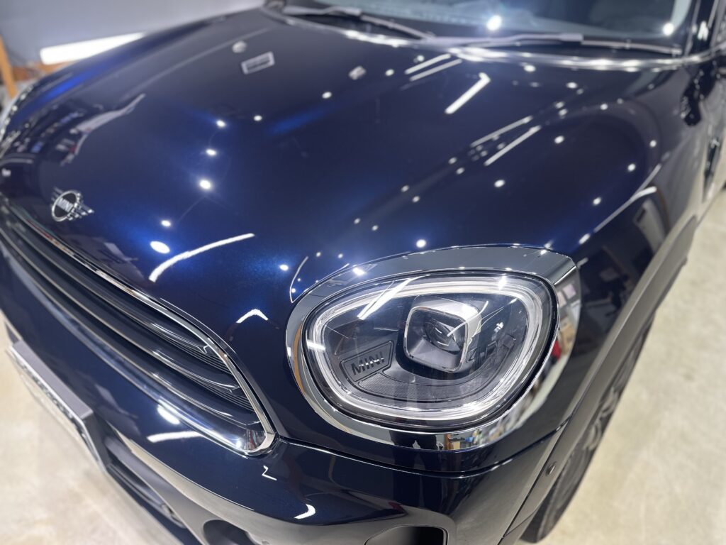 ミニ・クロスオーバー・鏡面磨き作業+セラミックコーティング施工事例　富山市Ｎ様