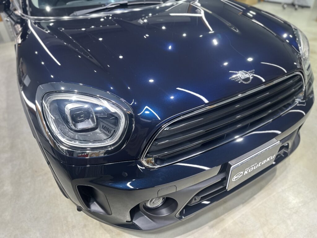 ミニ・クロスオーバー・鏡面磨き作業+セラミックコーティング施工事例　富山市Ｎ様