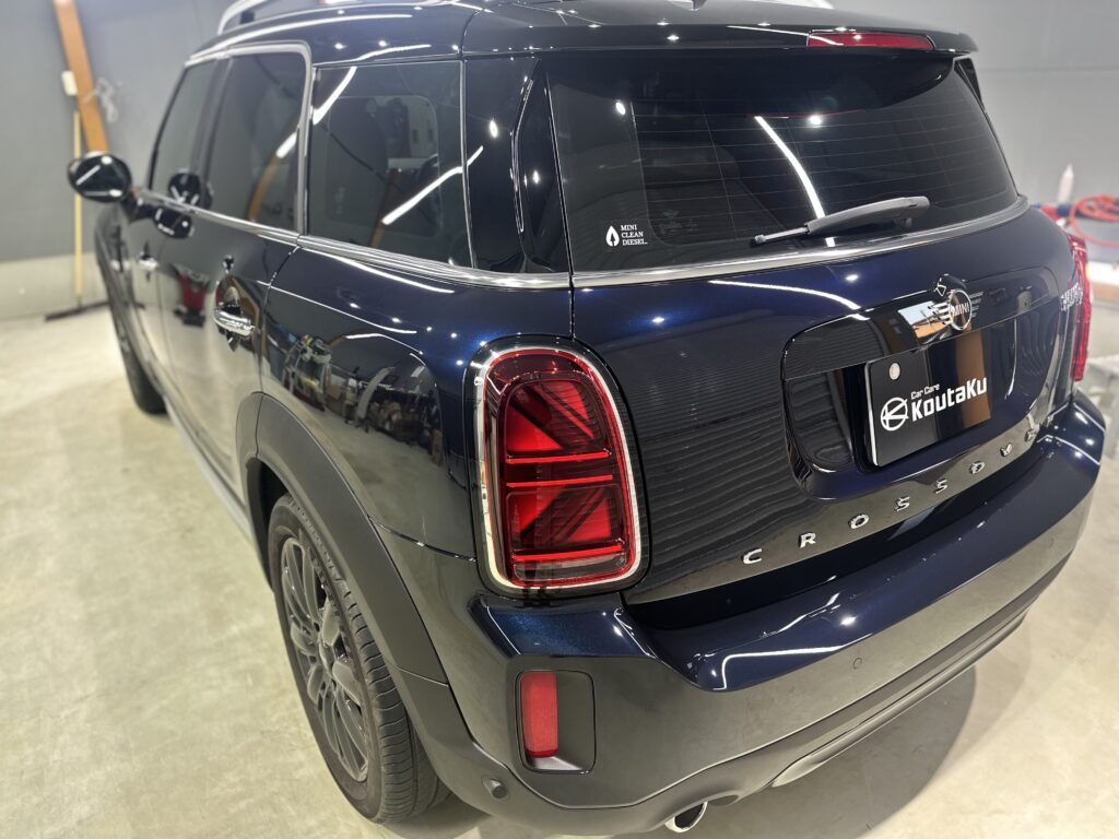 ミニ・クロスオーバー・鏡面磨き作業+セラミックコーティング施工事例　富山市Ｎ様