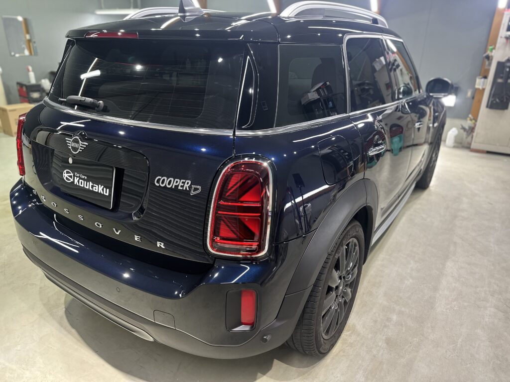 ミニ・クロスオーバー・鏡面磨き作業+セラミックコーティング施工事例　富山市Ｎ様