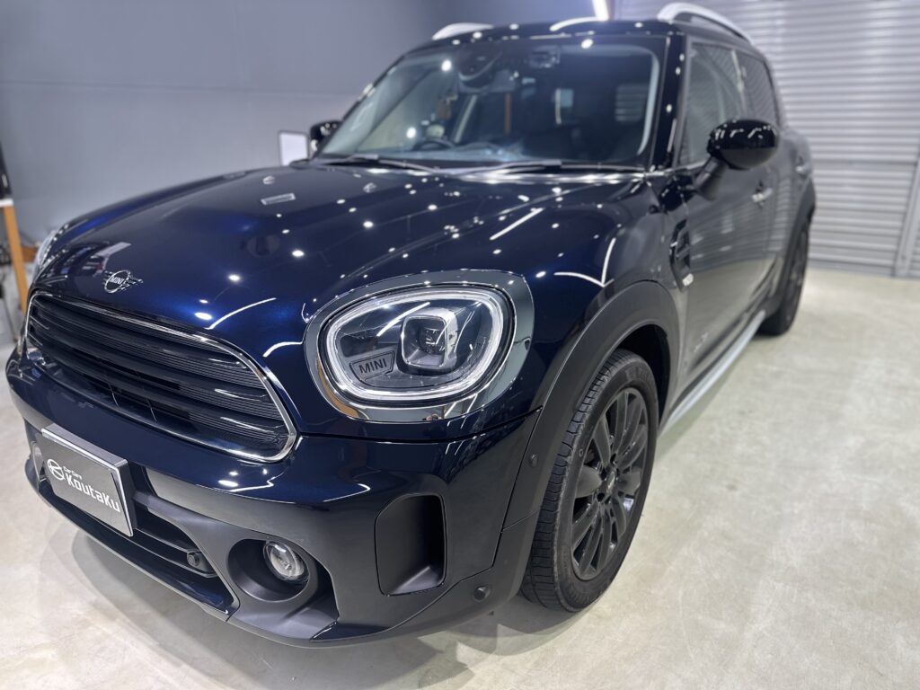 ミニ・クロスオーバー・鏡面磨き作業+セラミックコーティング施工事例　富山市Ｎ様