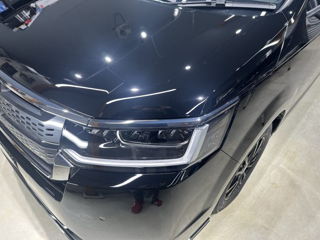 ホンダ・ステップワゴン・鏡面磨き作業+セラミックコーティング施工事例　富山市Ｓ様